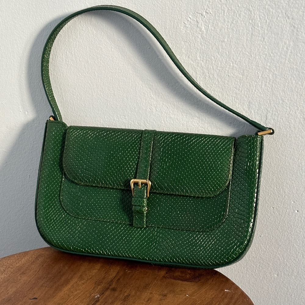 Green Leather Miranda bag By Far